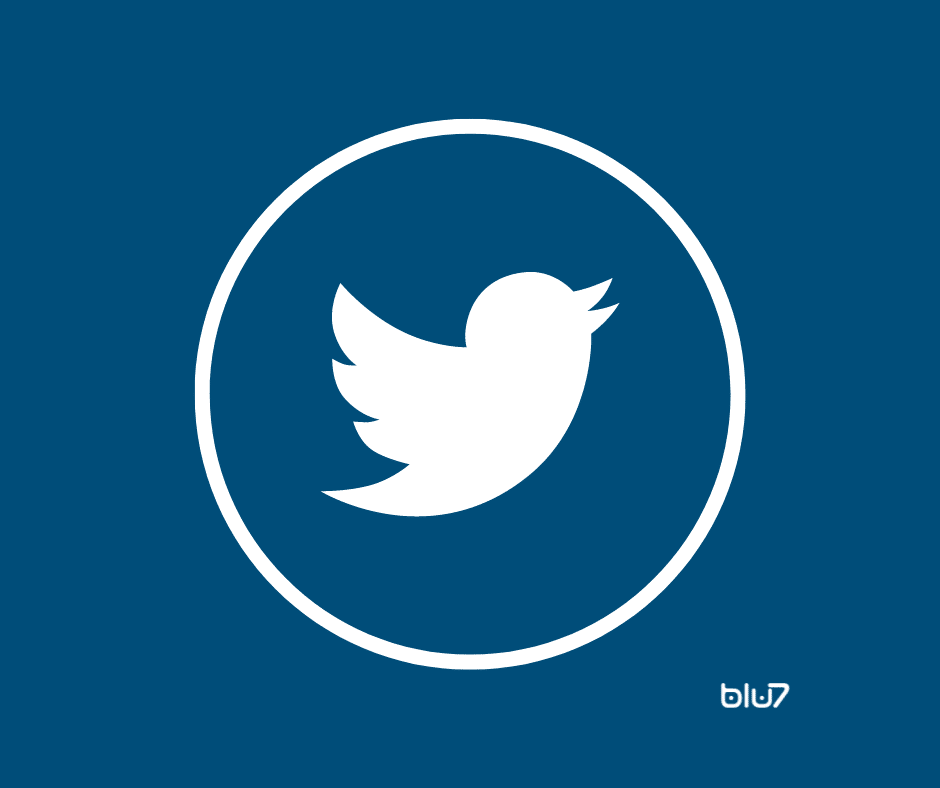 Logo di Twitter; colori della Blu7; Firenze;