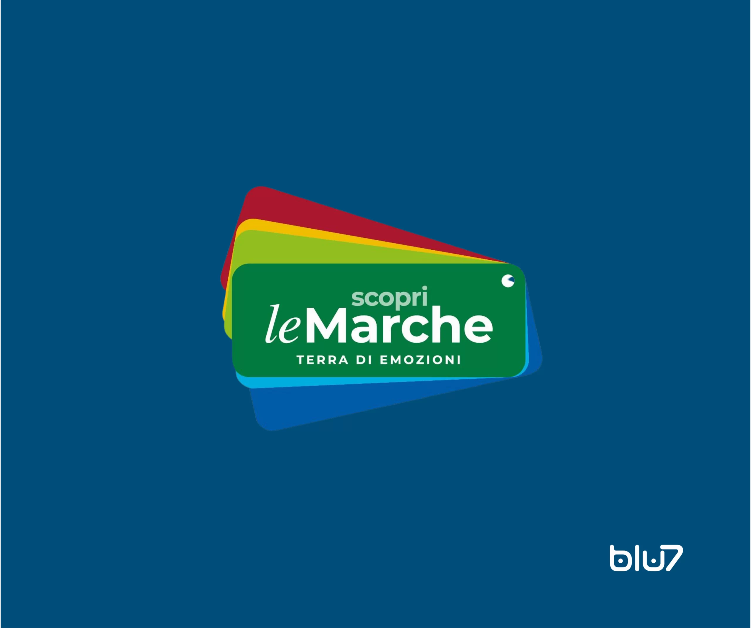 Marche Logo; terra di emozioni;