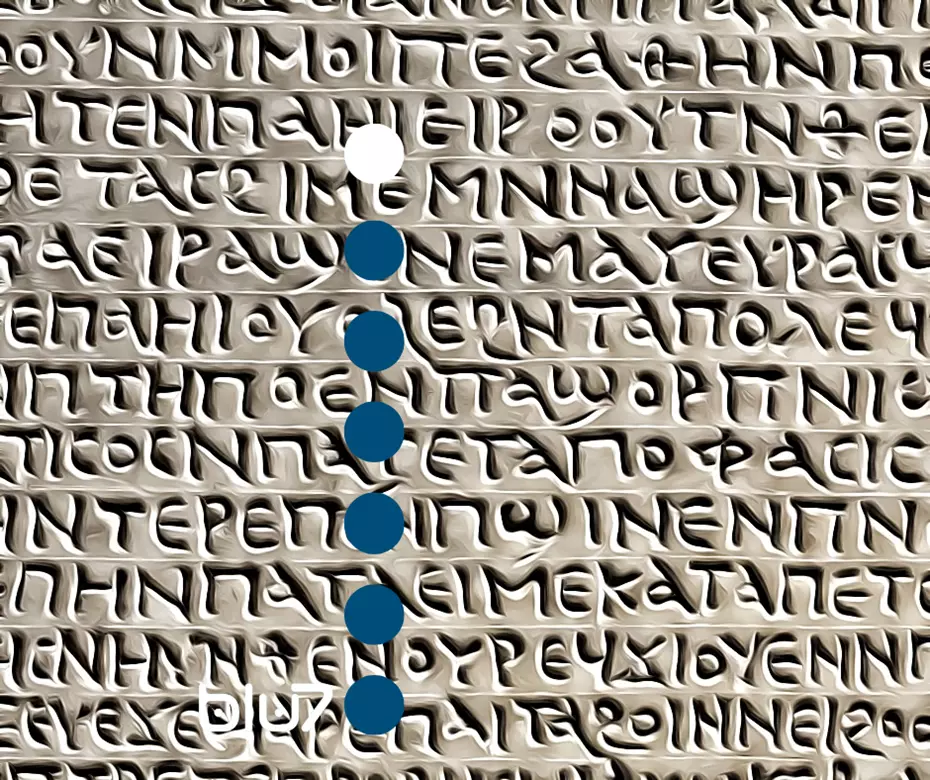 Lingua Greca; pietra scolpita;