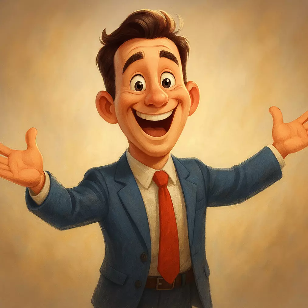 Un venditore di buon uomore