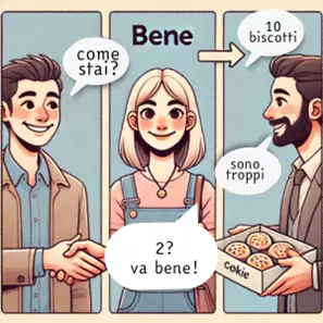 vignetta; come stai; porta in faccia;