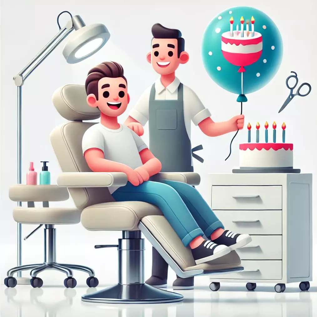 Salone bellezza e compleanno