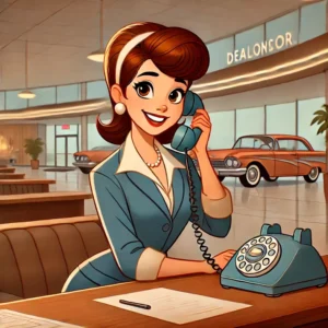 disegno; ragazza; telefono; concessionaria;