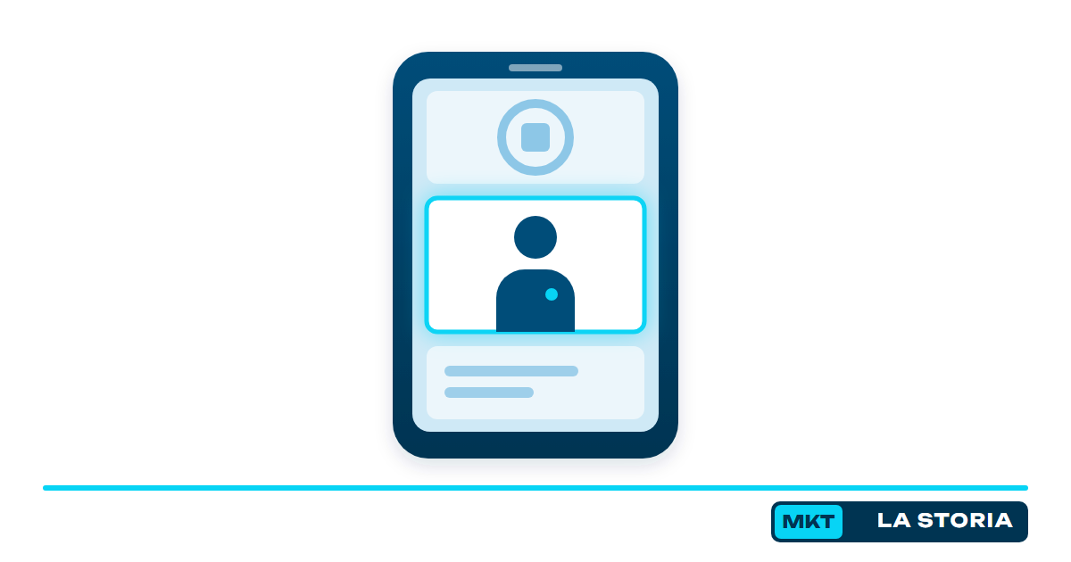 smartphone; feed; post con logo grande; post con persona; marchio sulla maglietta; pubblicità; attenzione